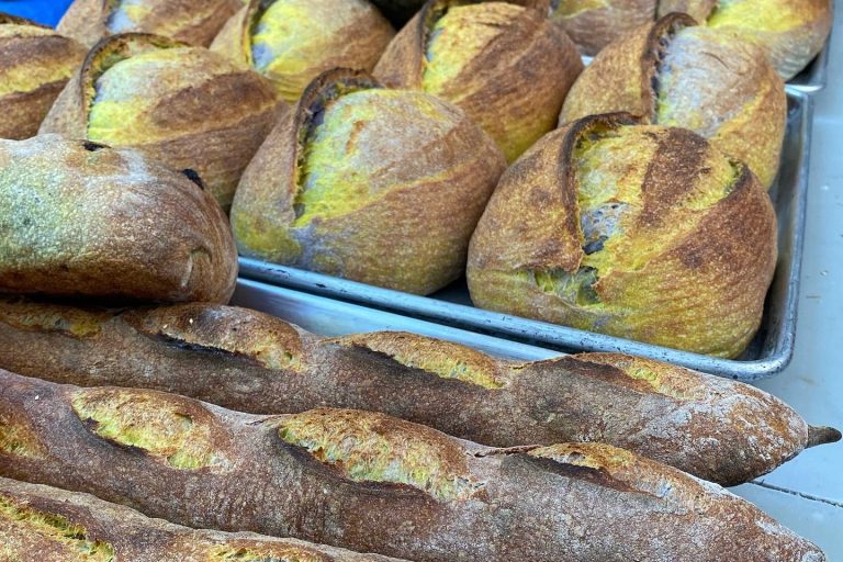 Display of bread.