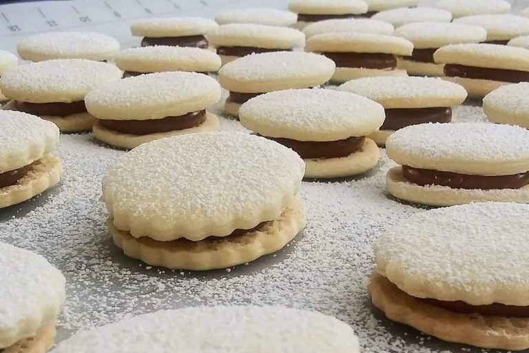 Cookies on a table.